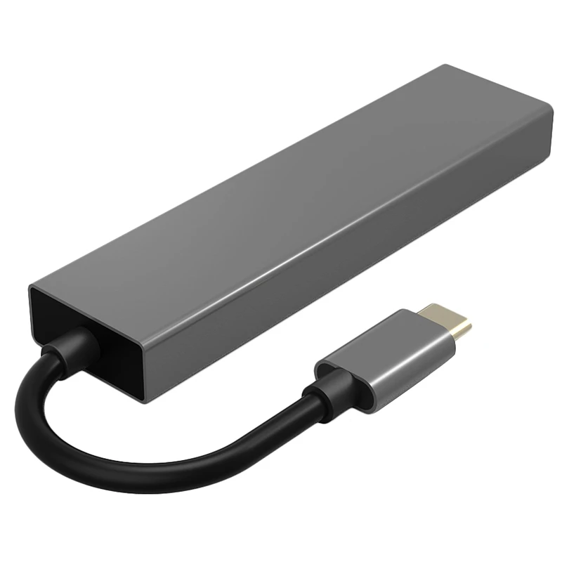 Хит-Thunderbolt 3 хаб Usb-C Usb 3,1 type C до 3Xusb3. 0 хаб Tf sd-карта 5в1 кабель мини многопортовый адаптер для Macbook Pro
