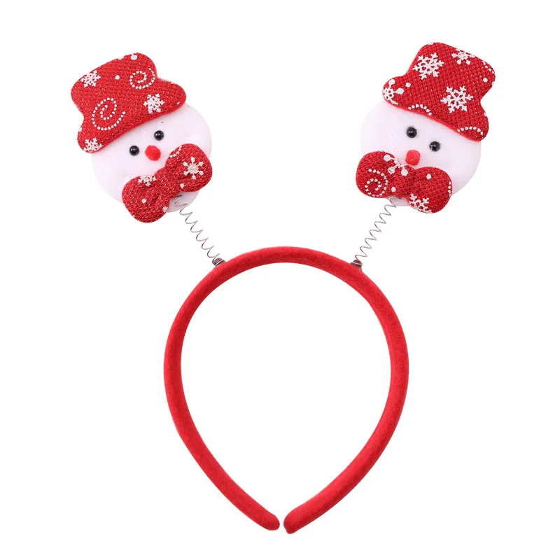 45 New Happy Christmas Hairbands For Women Girls Lovely Cartoon Santa Claus Snowman Antlers Tree Headband Fashion Hair Accessories - Цвет: 45