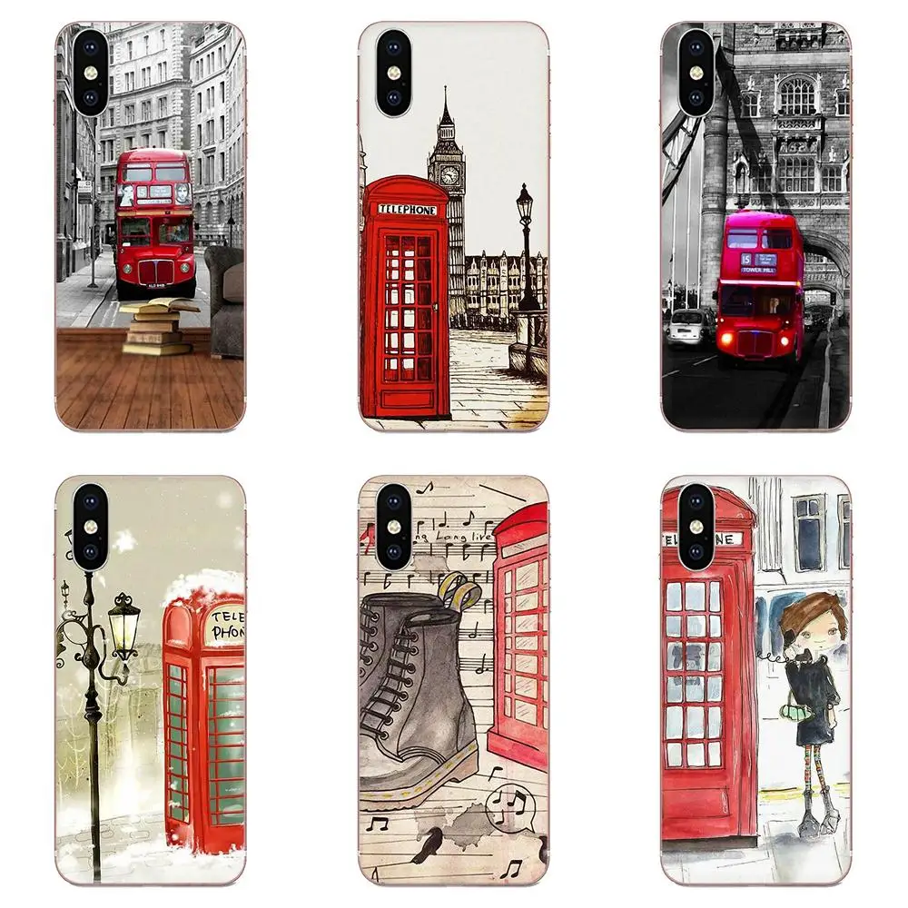 Стиль Лондонский автобус Англия Televintage британском стиле милые для Galaxy J1 J2 J3 J330 J4 J5