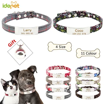 

Pet Harnesses Dogs Collars Customized Custom Dog Sheet Personalized Cat Dogs Tag Engraved Collar Dog ID Tag Name and Phone