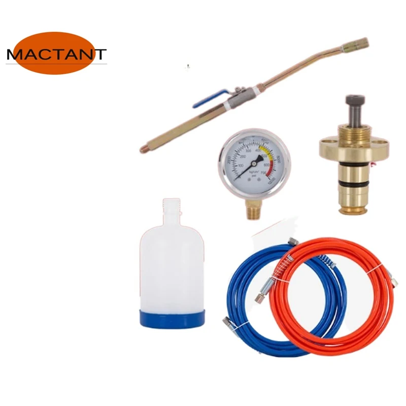 

MACTANT High Pressure Grouting Machine Accessories Pipe Pump Pressure Gauge Gun Head Valve Switch Material Cup Accessories