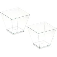 50/100 шт. квадратный десертные чашки миниый пластичный 2 унции прозрачные вечерние Свадебный декор Прозрачные Чашки Десерт 66CY 50/100 шт. квадратный десертные чашки миниый пластичный 2 унции прозрачные вечерние Свадебный декор Прозрачные Чашки Десерт 66CY