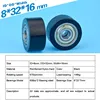 5pcs 8x32x16mm bearing delrin POM coated flat type Roller pulley wheel for profile guide wheel rolling pulley ► Photo 3/4