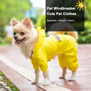 

Impermeable Teddy Bear Coat Raincoat Dog Clothes Chubasquero Perro Pet Capa De Chuva Mascotas Jas Hujan Ropa Regenjas Pets Rain