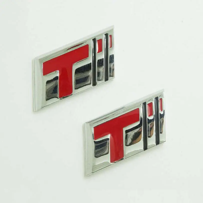 

2pcs Metal Chrome T Emblem Car Auto Badge Trunk Tailgate Rear Decal Stickers