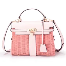 IMYOK новые женские сумки брендовые дизайнерские бамбуковые сумки ручной работы с кисточками соломенные сумки через плечо пляжная дорожная сумка