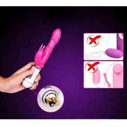G Spot страпон с вибратором для женщин двойное Силиконовое влагалище секс-игрушки для взрослых водонепроницаемый, Многоскоростной кролик