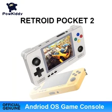 POWKIDDY – Console de jeux rétro A30 Retroid Pocket 2, avec écran IPS de 3.5 pouces, système Android et Pandora à double système de commutation 3D