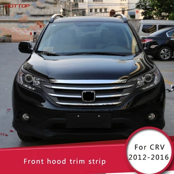 

For Honda CRV 2012-2016 Front Cover Decorative Bright Strip Patch 4th For CRV Modified Decorating Accessories