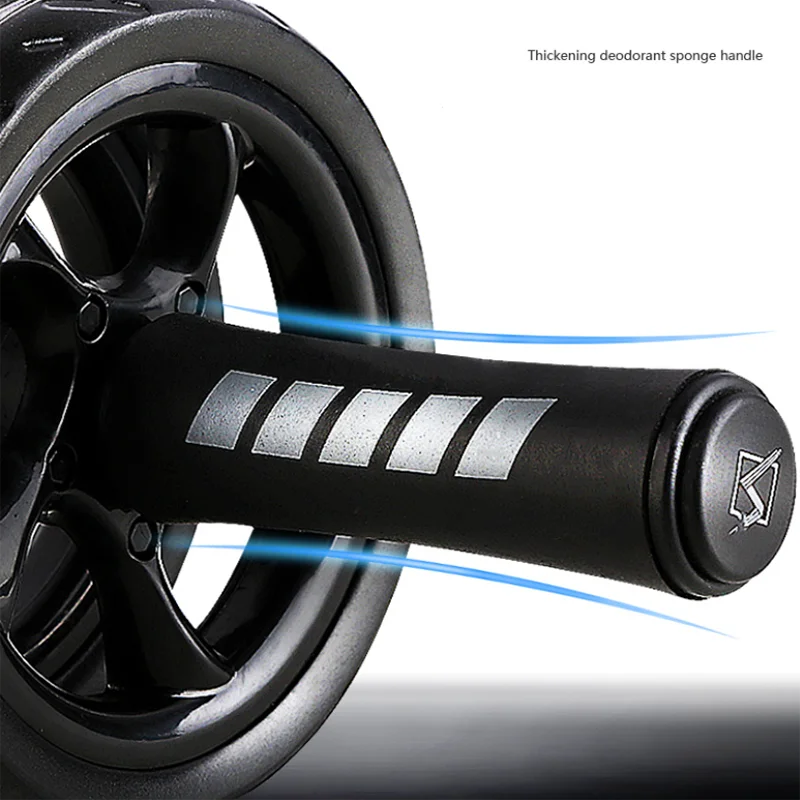 

no noise Ab roller non-slip tire pattern abdominal fitness gym exercise wheel roller 15 cm for arm waist fitness equipment