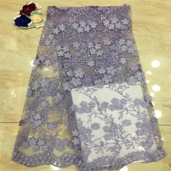 

Madison French Mesh Lace Fabrics Latest African Lace Fabric Fashion Embroidered Nigerian Lace Fabrics With Sequins For Dress