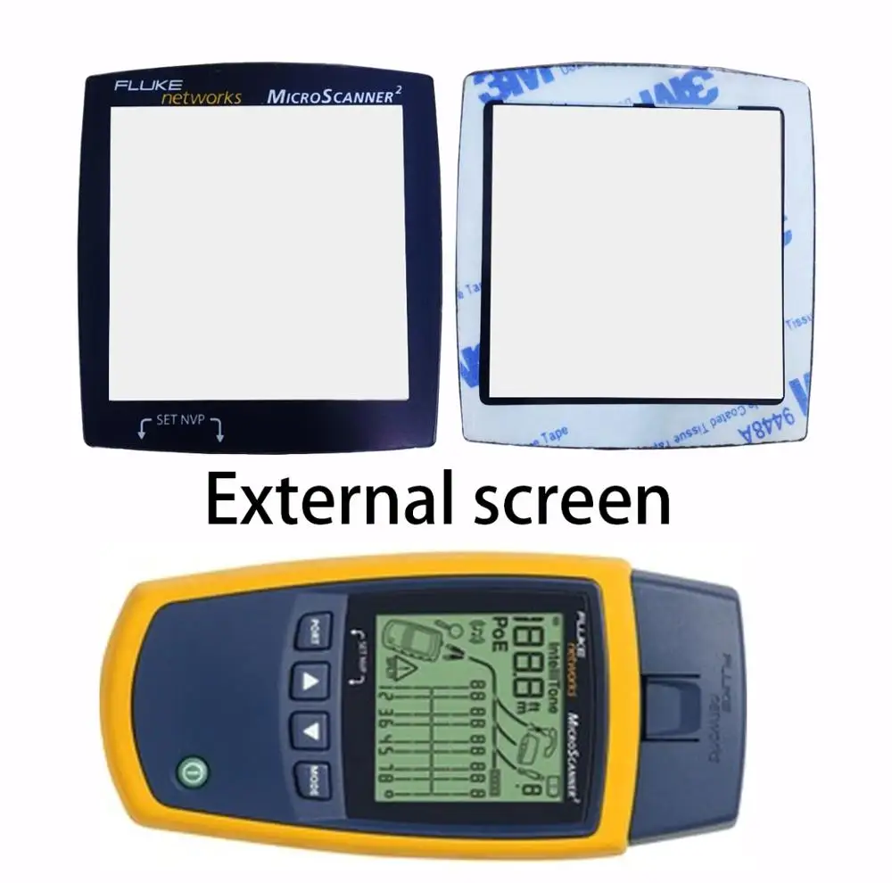 External Screen Outer Glass For Fluke Networks MicroScanner2 MS2-100 MS2-TTK | Компьютеры и офис