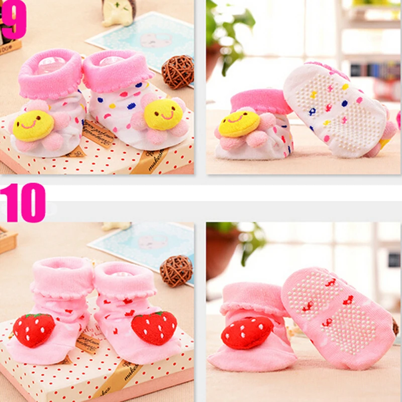 Cartoon Baby Floor Socks Anti-slip Warm Soft for Newborn Infant Toddler Socks Autumn Winter Cotton Breathable Foot Socks