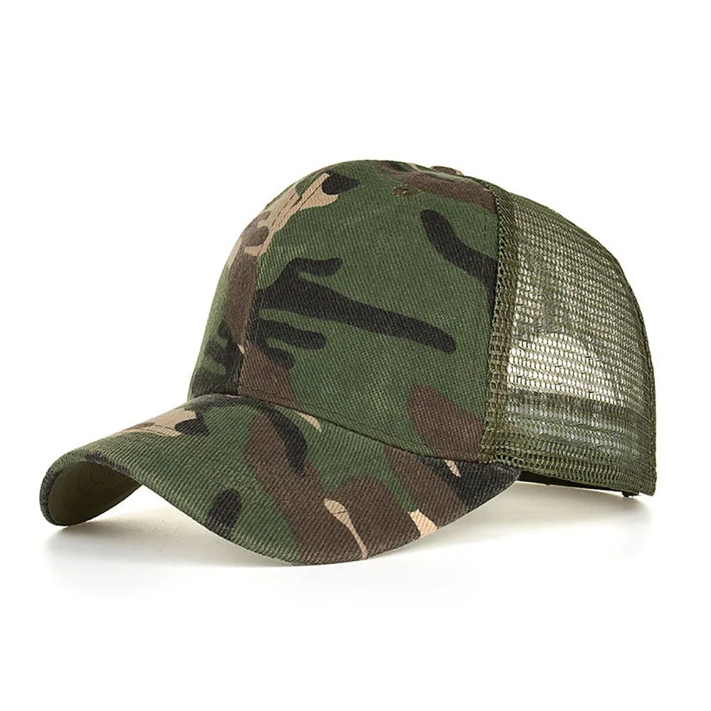 KANCOOLD Новая Мода Регулируемая армейская камуфляжная кепка Casquette летняя сетчатая шапка бейсболка Мужская Женская Повседневная камуфляжная кепка