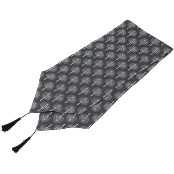 

Table Runner Kung Fu Tea Bed Seats Flag Zen Tea Towels Trees Pattern Table Linens