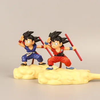 

Dragon Ball Z young Son Goku on somersault clouds Cake Car Decoration Action Figure Model Toys Kids Gift 11CM