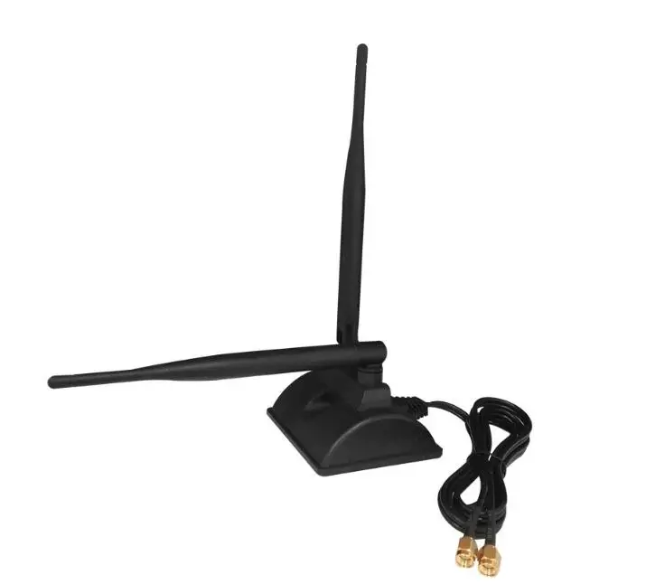 2.4g/5g Wifi Dual Band Antenna 5dbi High Gain Sucker Aerial 1m Cable With Rp Sma Connector For Wireless Net Card Wifi Router tuya smart onvif 3mp 2 4g wireless ptz auto tracking sound detection 5mp 5g dual band wifi alexa google surveillance cctv camera