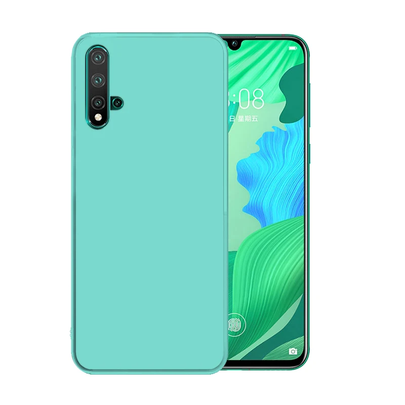 Для huawei Nova 5T 5 Pro 5i 4 4E 3i 3 3ESoft TPU чехол Силиконовый противоударный чехол с защитой от царапин - Цвет: Зеленый