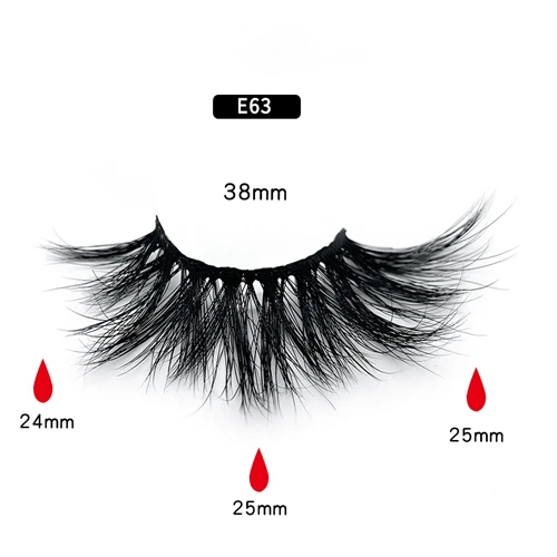 CLO25ME63 CLOTHOBEAUTY норковые ресницы 25 мм 3d норковые ресницы толстые длинные 1 пара ручной работы мягкие норковые ресницы для наращивания оптом(E - Цвет: CLO25ME63