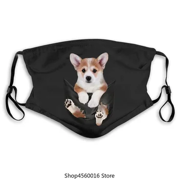 

Mignon Corgi À L'intérieur De La Poche Chien Amoureux masque Noir Coton Hommes S 6XL NOUS Fournisseur Hommes Femmes Unisexe De M