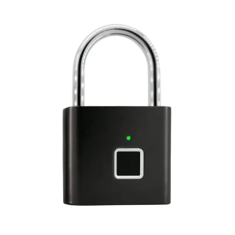 

Fingerprint Lock Security Keyless USB Rechargeable Door Lock Water Proof Smart Anti-Theft Padlock Quick Unlock Alloy Metal