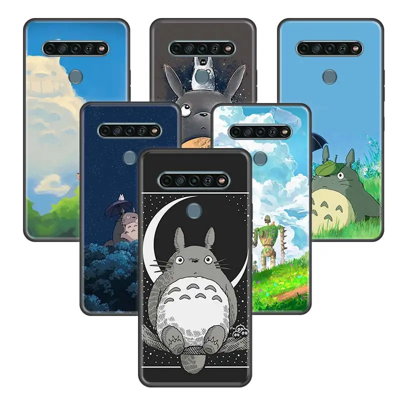 Аниме Studio Ghibli Тоторо чехол для LG K40 K40s K41s K50 K51s K61 G7 G8 ThinQ Q51 Q61 Q60 Q70 Coque Черный
