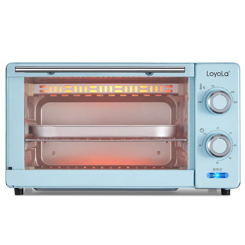 

Mini household Oven Multifunctional Pizza cake Baking Oven with 60 Minutes Timer Stainless Steel Toaster 2 layers 11L 220V