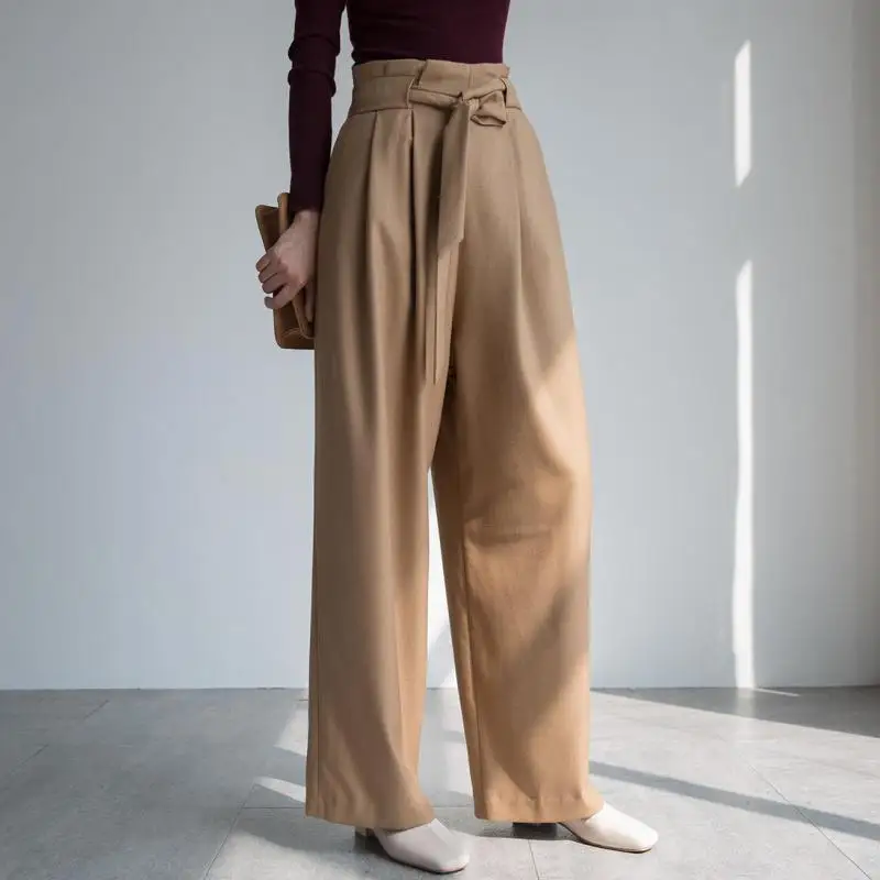 high waisted slacks for ladies