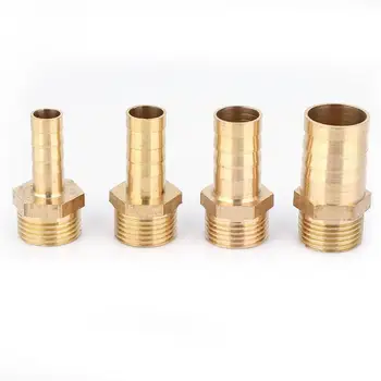 

5pcs G3/8 Male Thread Barb Connector Brass Pipe Fitting Connector Joint Pipe Connector