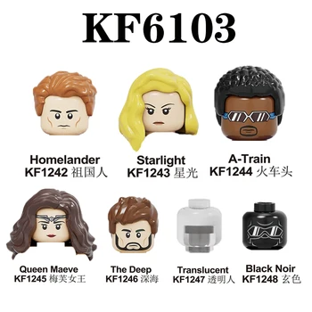 

Building Blocks The Boys Black Noir Hmoelander A-Train The Deep Queen Maeve Starlight Models Toys Gift For Children KF6103
