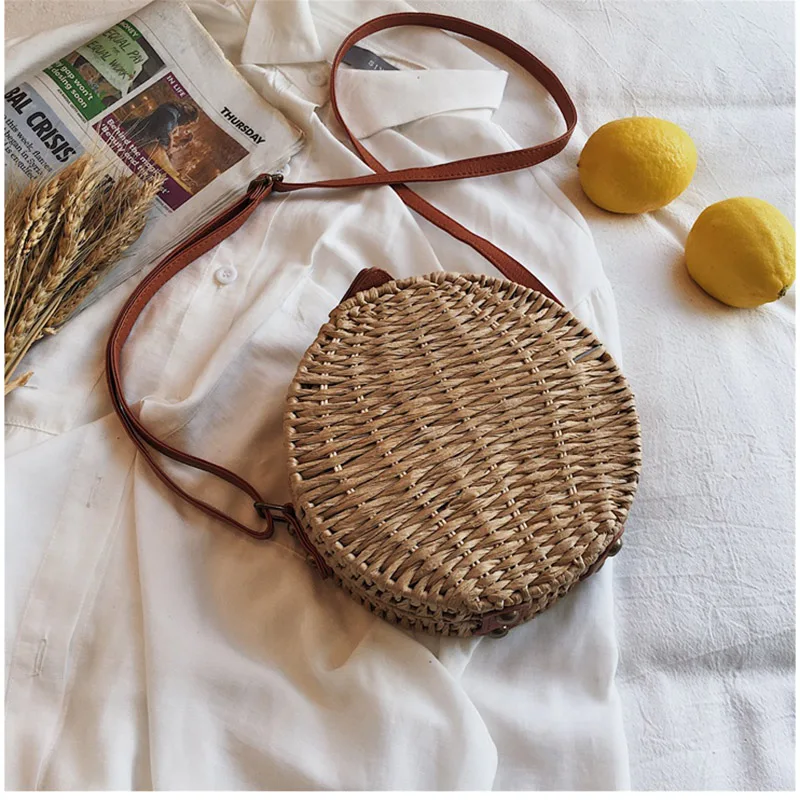 Женская сумка мессенджер горячая распродажа круглая деревянная ручка наручники