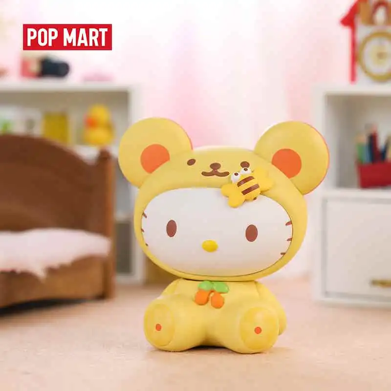 POPMART Sanrio HelloKitty 45th Anniversary Series Toys Figure Blind Box Cute Birthday Gift free shipping