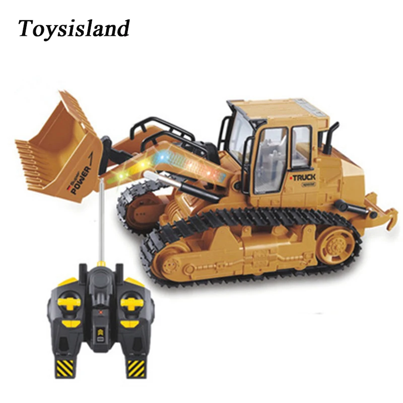 

1/12 RC Car Large Simulation 2.4GHz Remote Control Bulldozer with Light Sound Toy Car Model Engineering Car Toy Gift for Boy