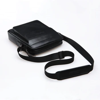 

FEGER Men Shoulder Bag Casual Crossbody Messenger Bag Male fashion Bags Men's Leather Business handbag Black brown