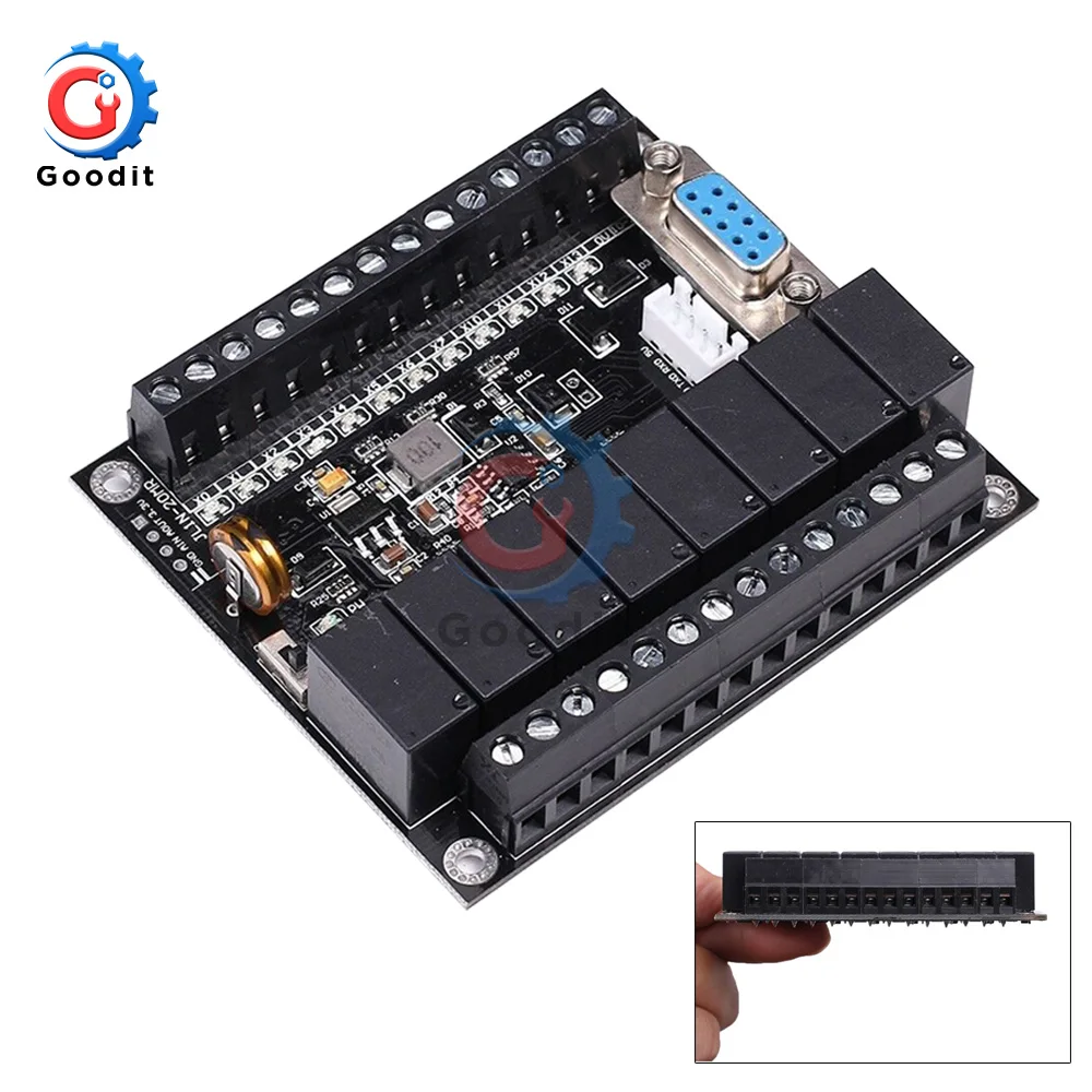 

DC 24V PLC Regulator FX1N-20MR Industrial Control Board Motor Speed Regulator Relay Programmable Logic Controller Relay Delay