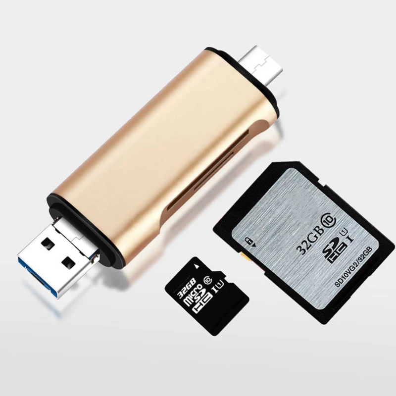 5-in-1 Type C OTG Card Reader With USB Female Interface For PC USB 3.0 Read TF Memory Card Reader Adapter Computer Supplies 5-in-1 Type C OTG Card Reader With USB Female Interface For PC USB 3.0 Read TF Memory Card Reader Adapter Computer Supplies