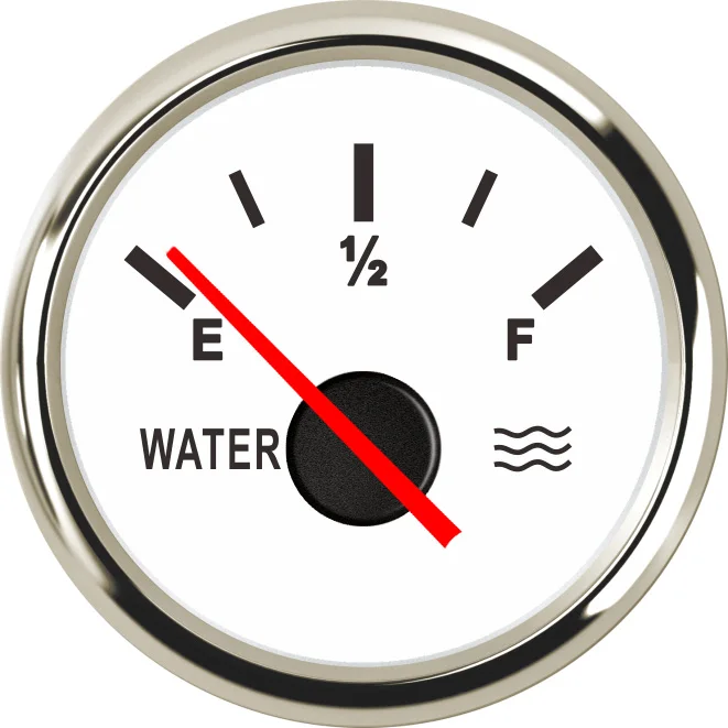 

Boat RV Water Level Gauge Marine Water Tank Fresh Water Tank Level Indicator 240-33 ohms 9-32V 52mm
