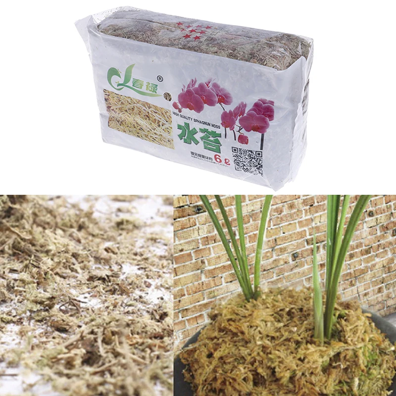 6L Sphagnum Moss Garden Supplies Moss Sphagnum Moisturizing Nutrition Organic Fertilizer For Orchid Phalaenopsis