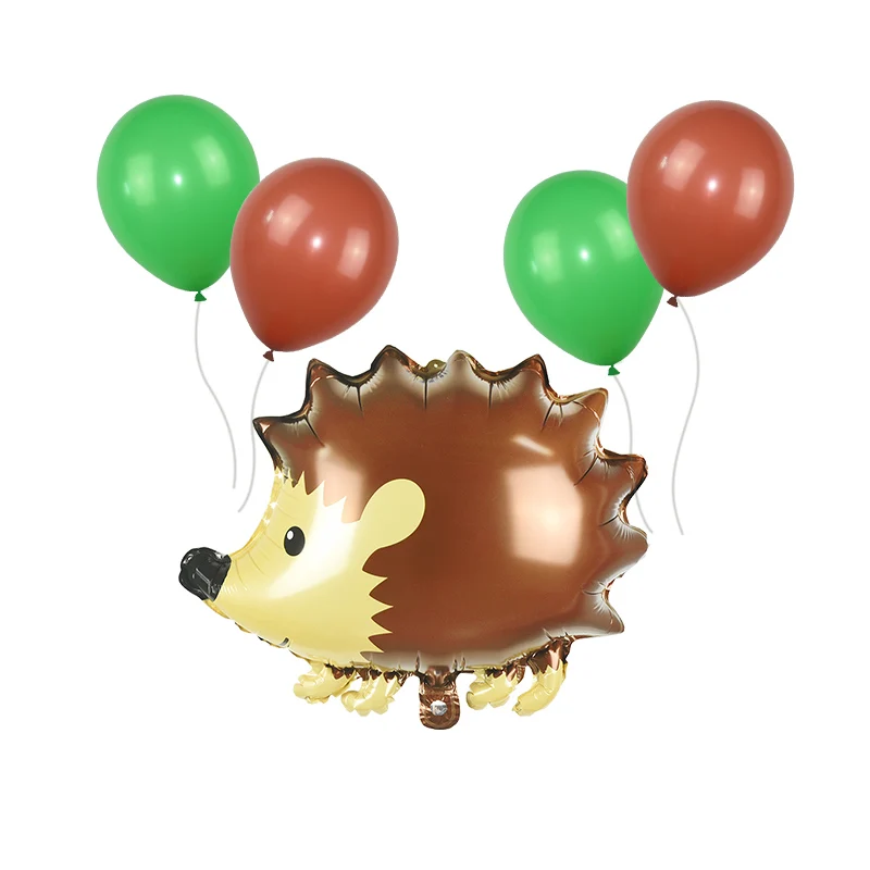 5/7pcs Animal Balloon Set Safari Forest Zoo Theme Party Decoration Foil Latex Ballons Jungle Party Supplies Kids Birthday Favors - Цвет: 5pcs set D