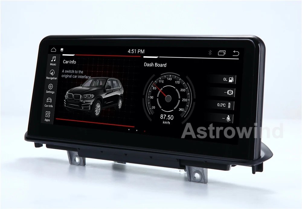 10.25 inch 4G RAM 64G ROM Android 9.0 System Car GPS Navigation Media Stereo Radio For BMW X5 F15 X6- with NBT System