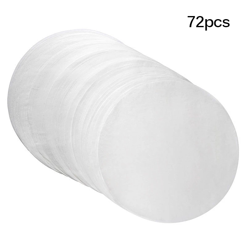 72 шт. двусторонняя силиконовая бумага для выпечки масла круглая посуда Форма