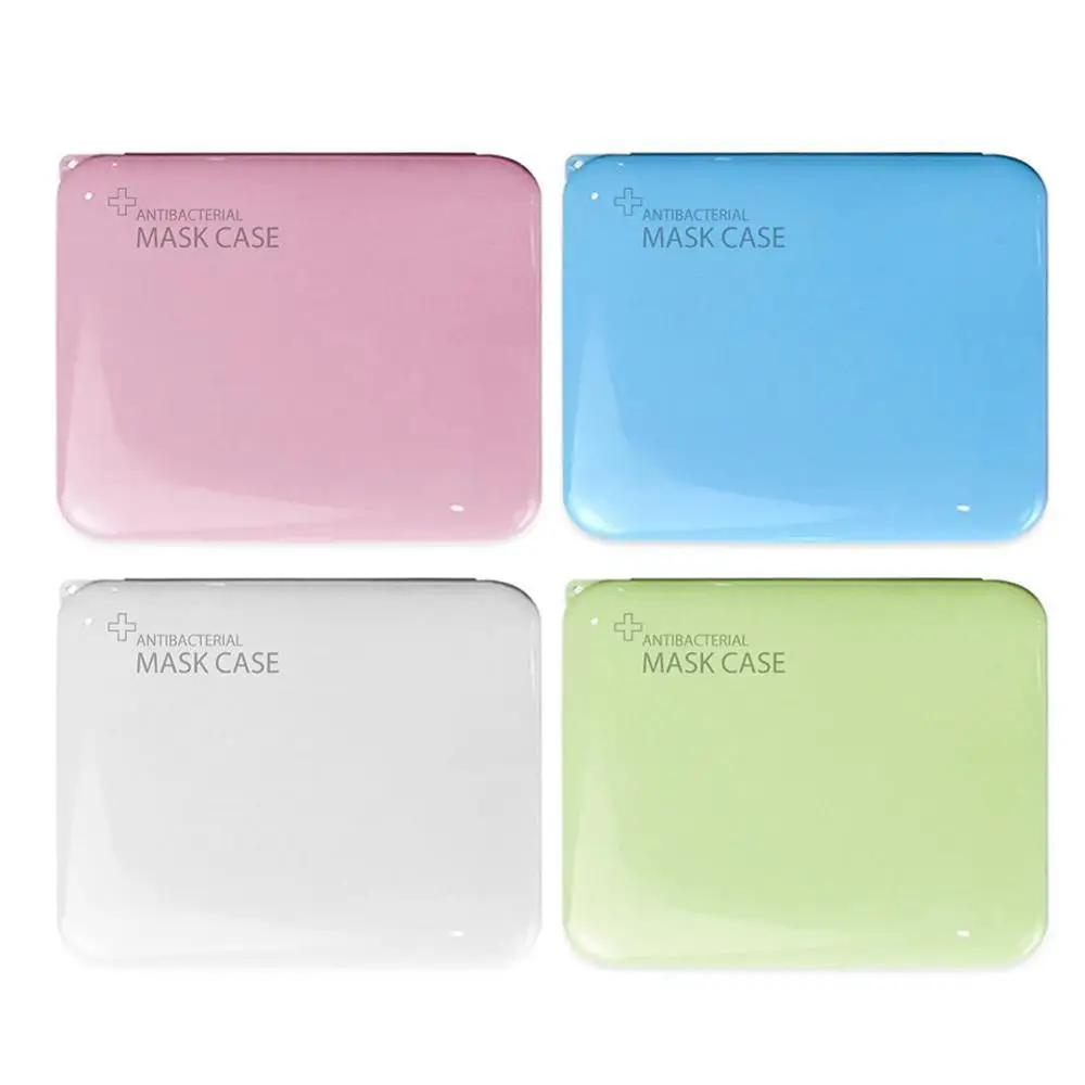 

Portable Mask Storage Box Silver Ion Disinfection Mask Holder Organizer Mask Box Covers Save Masks
