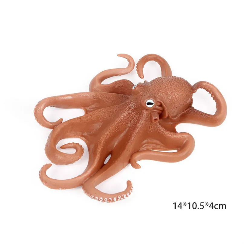 new octopus Модель осьминога, Акула, парусник, модель осьминога, фигурка морской жизни, образовательная фигура, океан, с животными из ПВХ, игрушка для детей, Детский декор, подарок - Цвет: new octopus