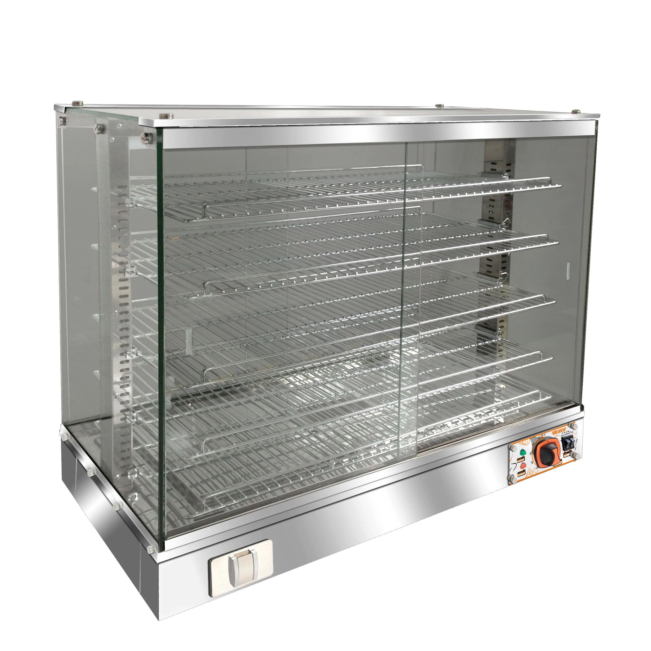 Commercial Stainless Steel 3 Layers Food Warmer Display Cooked Egg Tart