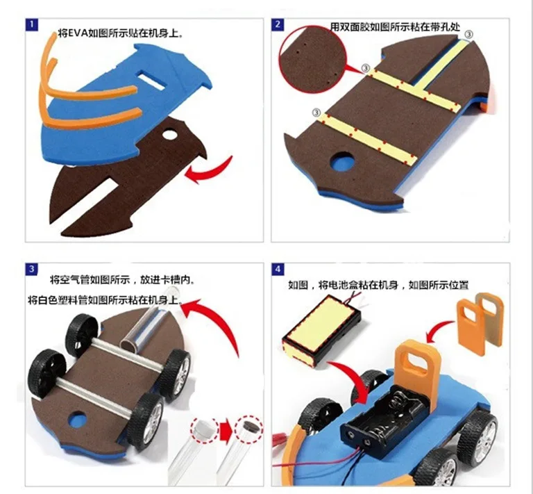 

Wind No. Empty Speedboat Aerodynamic Shui-lu Amphibious Boat-Air Powered Vehicle Handmade Invention DIY Science And Technology S