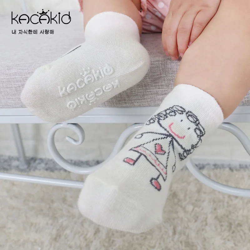 

Kacakid Spring And Autumn New Style Children's Socks Cute Boys And Girls Non-symmetrical Short Socks CHILDREN'S Cotton Socks Ant