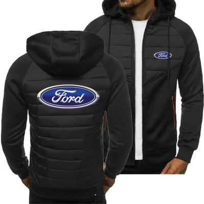 

2020 New Men Hoodies for Ford Logo Spring Autumn Jacket Casual Sweatshirt Long Sleeve Zipper Hoody
