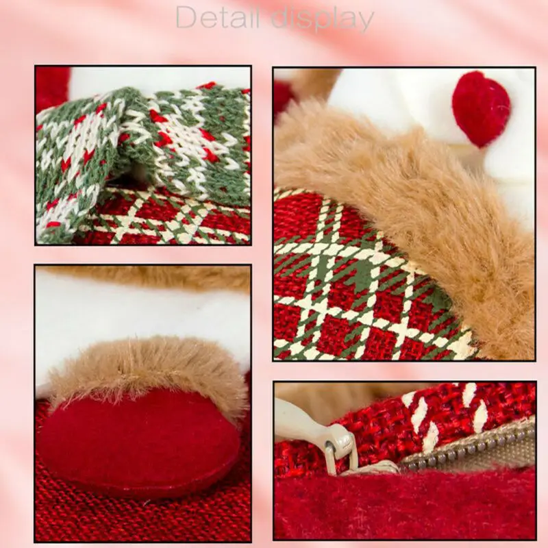 Merry Christmas decorative Pillowcases polyester Christmas throw Pillowcase Cover Santa Claus pillowcase with a deer wapiti