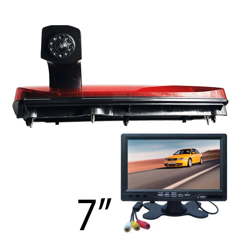 CCD HD Автомобильный стоп-сигнал резервная камера для Ford Transit подключение- камера заднего вида парковочная камера автомобильный монитор комплект - Название цвета: camera with 6608