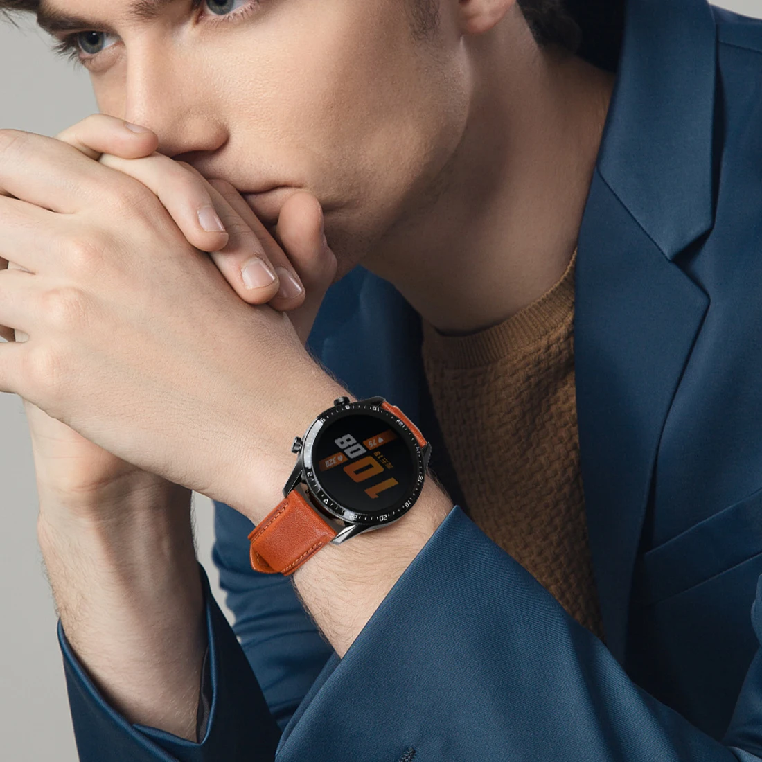 Soft Calf Genuine Leather Watch Strap 20 22mm for huawei watch GT 2 Pro GT2 46mm 42 Watch Bracelet Band Quick Release Watchband